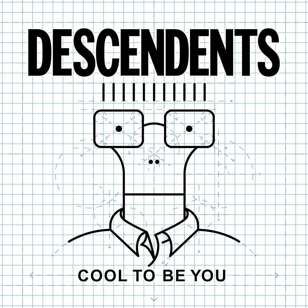 The cover of Descendents LP "Cool To Be You" with an illustration of the nerdy Milo character on graph paper